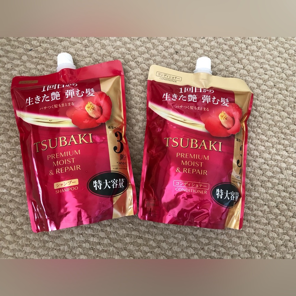 Shiseido Tsubaki Premium Moist & Repair Shampoo and Conditioner Refill 900 mL